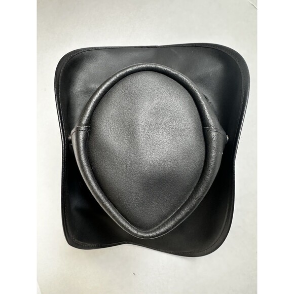 Vintage Coastline Hat Co Black Leather Australian Hat Size Med Crocodile Dundee - Picture 7 of 12